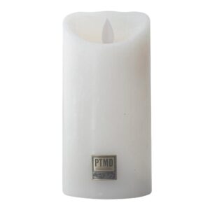 LED Light Candle rustic white moveable flame M